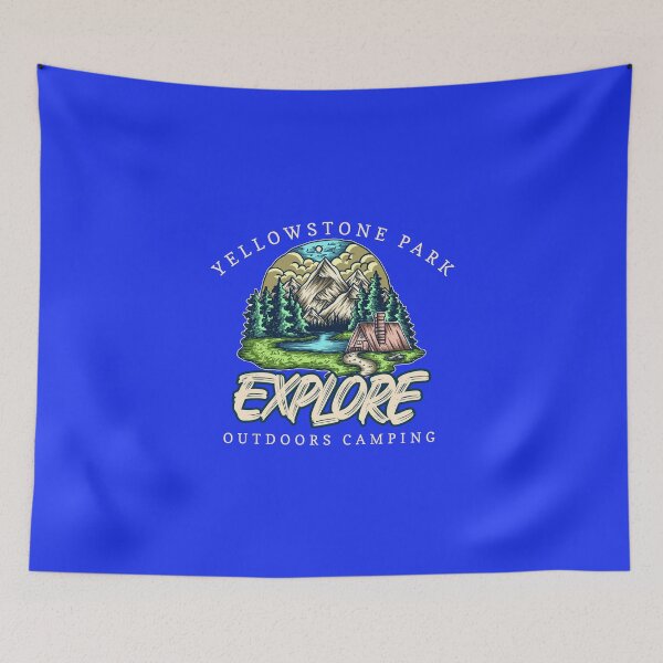 Item preview, "Into the Wild: Yellowstone Camping Adventure" printed apparel designed and sold by Thehobbiehouse.