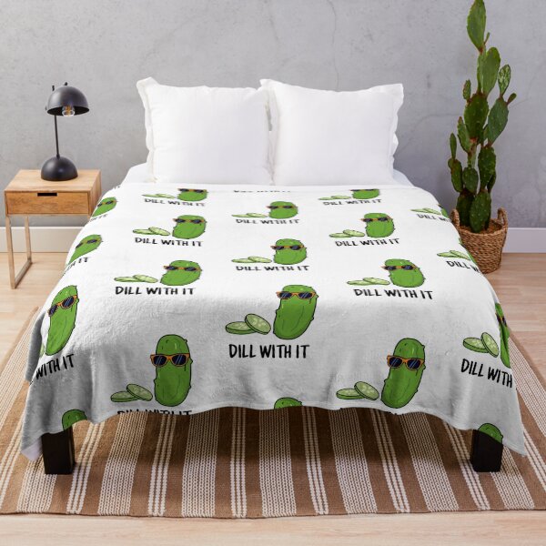 Item preview, Dill With It Funny Dill Pickle Puns  designed and sold by punnybone.