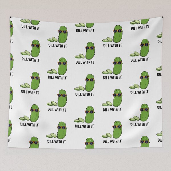 Item preview, Dill With It Funny Dill Pickle Puns  designed and sold by punnybone.