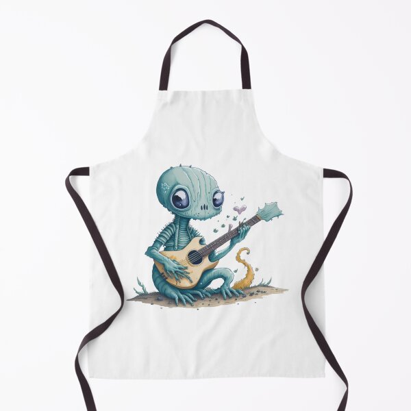 Item preview, "I'll play you a love song." - Cute alien Frogirepto with a guitar. designed and sold by SaraSumi.