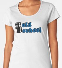 old school gamer game gaming Women's Premium T-Shirt