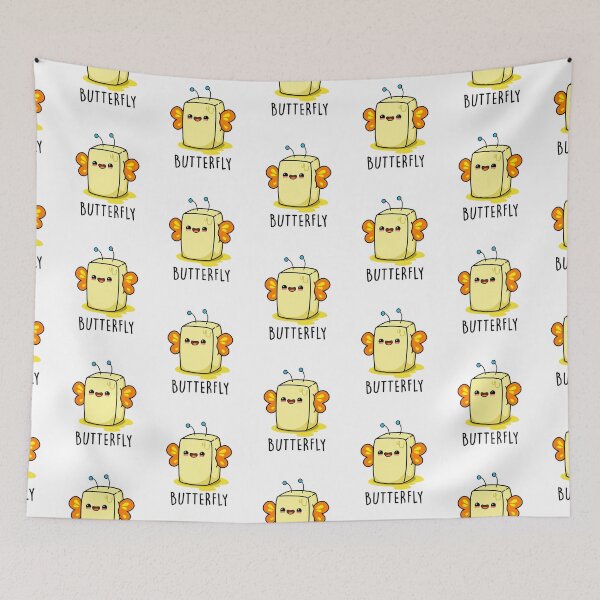 Item preview, Butterfly Funny Butter Puns  designed and sold by punnybone.