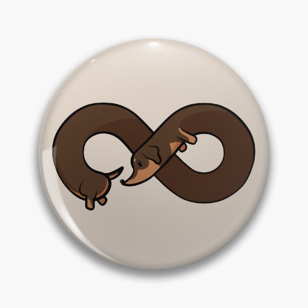Item preview, Infinity Dachshund (Black & Tan) designed and sold by WildRose271.