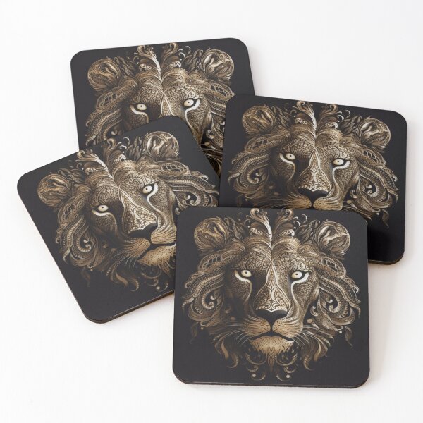 Item preview, Golden Majesty - Shine of Gold Power of Lion designed and sold by pixelrealmJL.