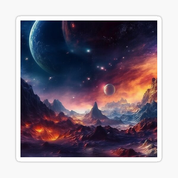 Interstellar Introspection Sticker