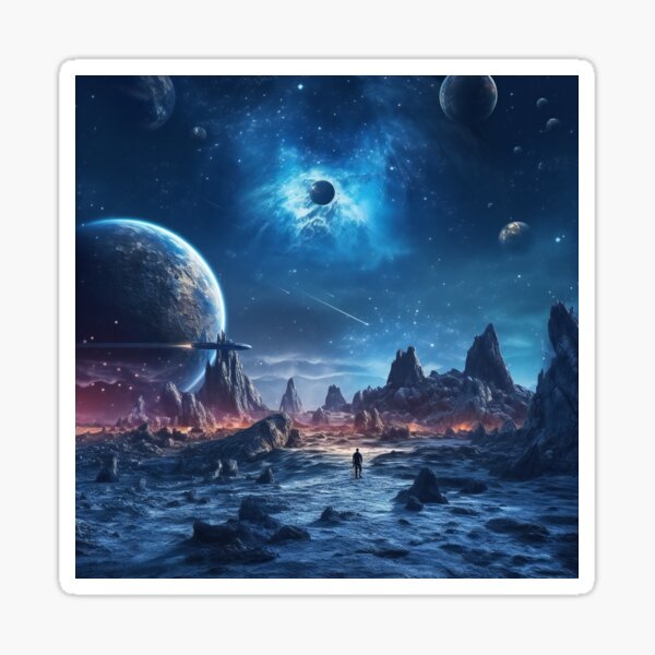 Lunar Landscapes Sticker