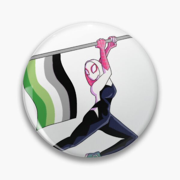 Item preview, aromantic pride spidergwen designed and sold by macaronisour.
