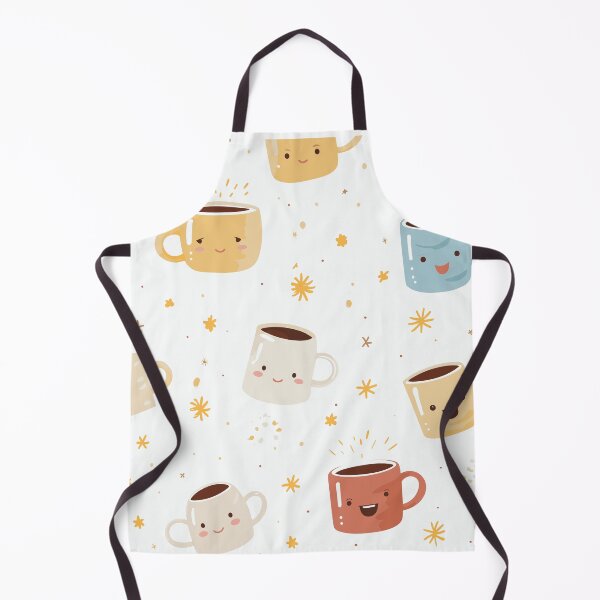 Item preview, Tea Cups and Flat Emojis Pattern designed and sold by ChelaDesigns.