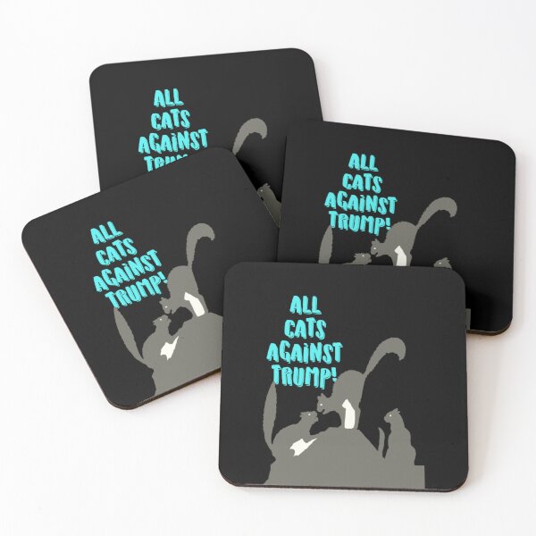 Item preview, CATS AGAINST TRUMP STICKERS designed and sold by Nyome Afrique Art & Designs .