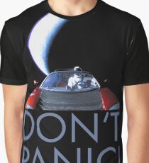 Spacex Starman DON'T PANIC Graphic T-Shirt