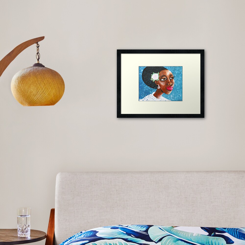 Society Woman Framed Art Print