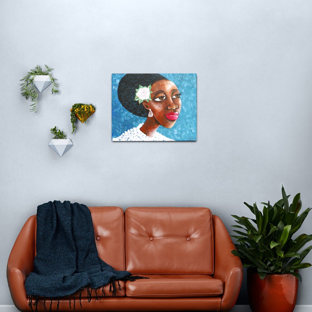 Society Woman Metal Print