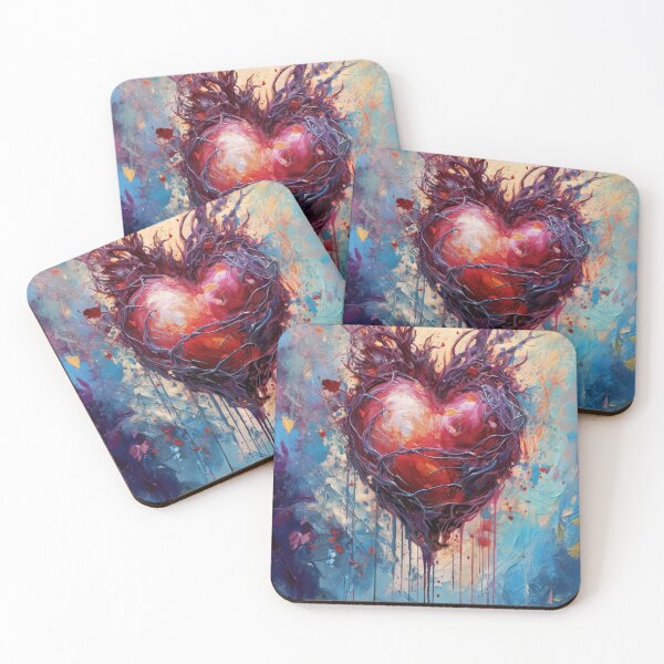 Item preview, Abstract Heart - Beautiful Colorful Expression with Thorns designed and sold by Piotrek0001.