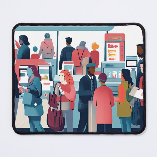 Item preview, People stand at the checkout designed and sold by abmkf.