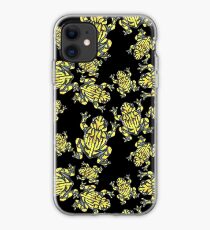 Lino Print Corroboree Frog iPhone Case