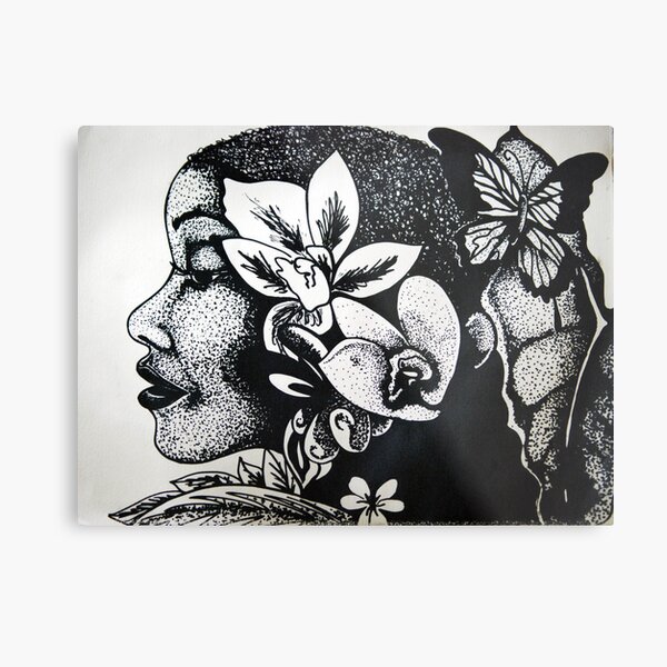 Nubian Butterfly Metal Print