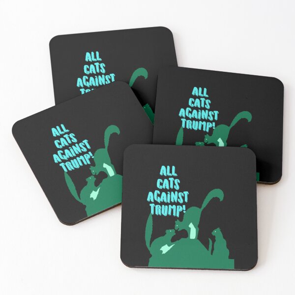 Item preview, CATS AGAINST TRUMP STICKERS designed and sold by Nyome Afrique Art & Designs .