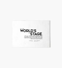 all the world is a stage - shakespeare Art Board