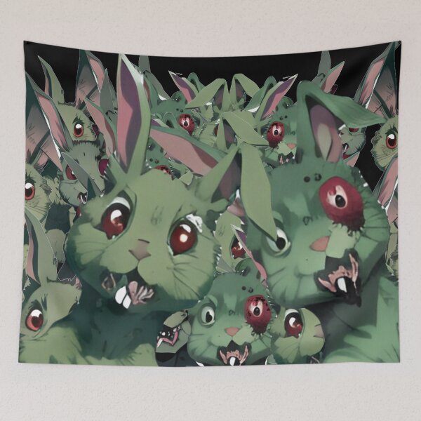 Item preview, Killer zombie bunny apocalypse (the bouncing dead) designed and sold by Glenbobagins.