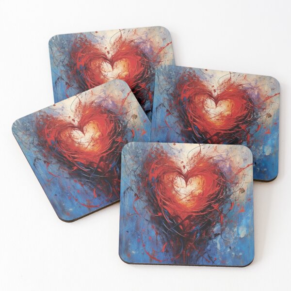 Item preview, Abstract Heart - Beautiful Colorful Expression with Thorns designed and sold by Piotrek0001.