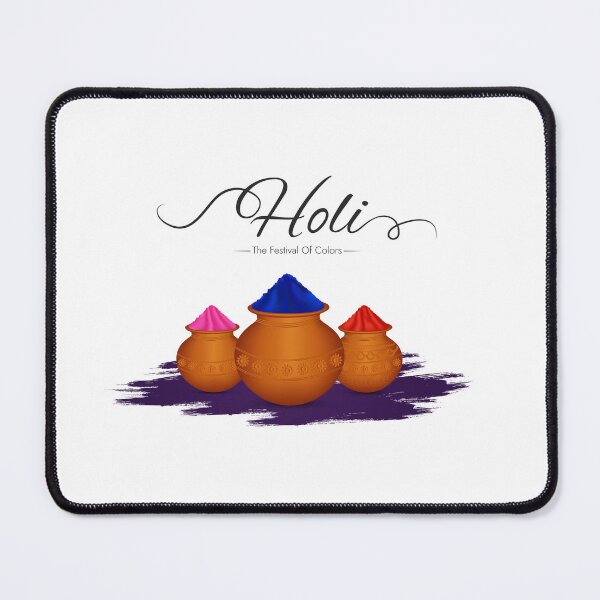 Item preview, Pots full of colored powder prepare for a joyful Holi festival designed and sold by TirrellColister.