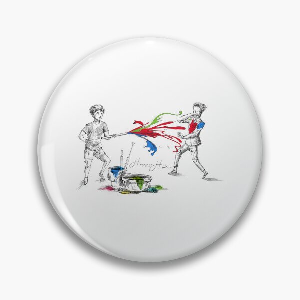 Item preview, Boys playing with pichakari in Holi festival designed and sold by TirrellColister.