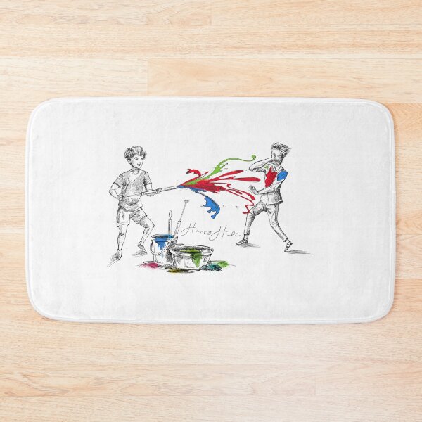 Item preview, Boys playing with pichakari in Holi festival designed and sold by TirrellColister.