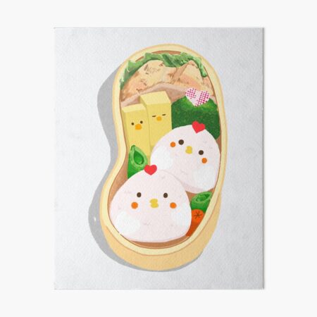 Cute Bento Box Art Board Print for Sale by chaoscorgi