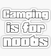 gaming gamer camping noob geek Sticker