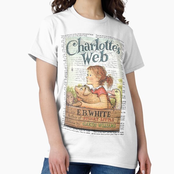 Vista previa del artículo con la obra «La telaraña de Charlotte de E.B. Blanco», diseñado y vendido por booksnbobs.