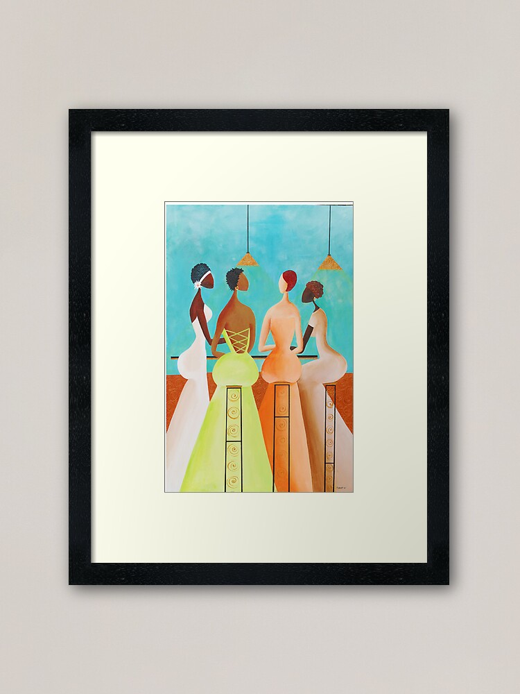 Alternate view of Conversatin Framed Art Print