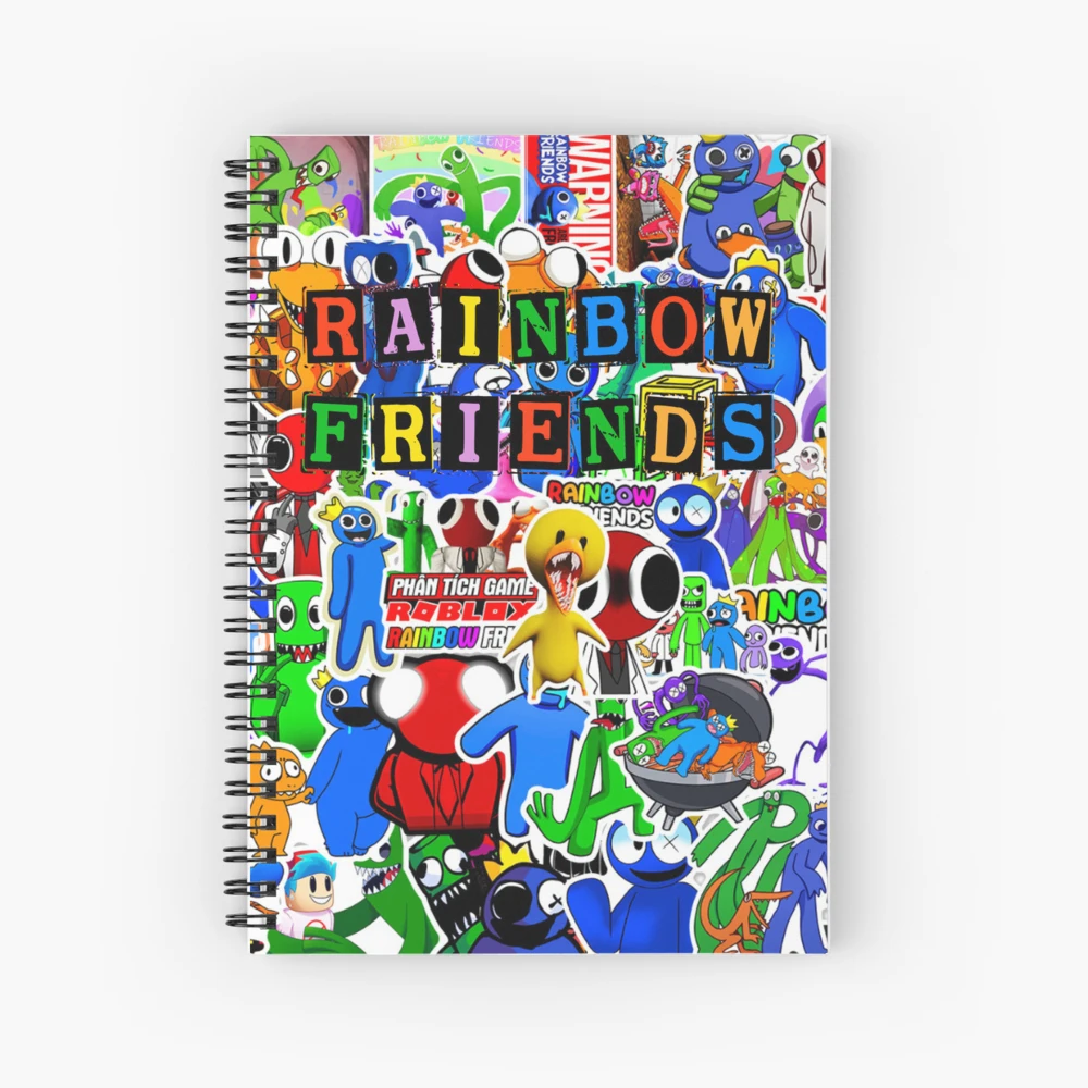 Logo de RAINBOW FRIENDS chiseled bookshelf pixel art