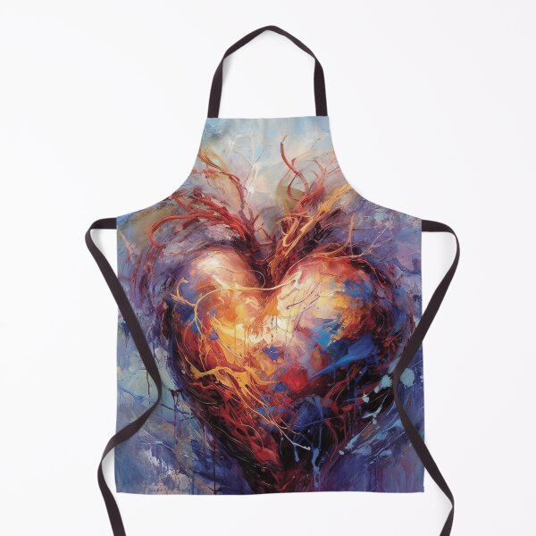 Artikelvorschau, Wounded Heart - Beautiful Abstraction in Blue and Burgundy entworfen und verkauft von Piotrek0001.