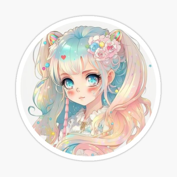 Hikari - The Radiant Sunbeam, Adorable Anime Girl Sticker for Sale by  AnimeUSA