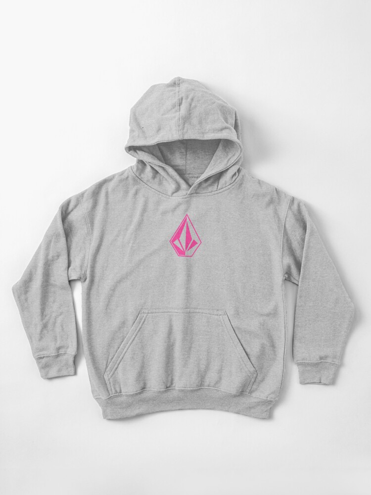 simple pink volcom logo Kids Pullover Hoodie for Sale by