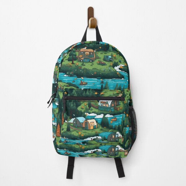 Item preview, Camping pattern designed and sold by Lexa Pix.
