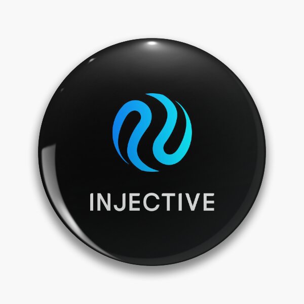 Item preview, Injective INJ Crypto Altcoin - Stacked Coloured Logo designed and sold by CryptoMoods.