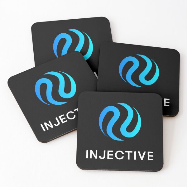 Item preview, Injective INJ Crypto Altcoin - Stacked Coloured Logo designed and sold by CryptoMoods.