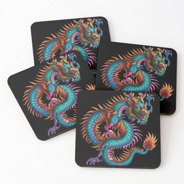 Item preview, Multicolor Chinese Dragon - Version 3 designed and sold by AtlantisApparel.