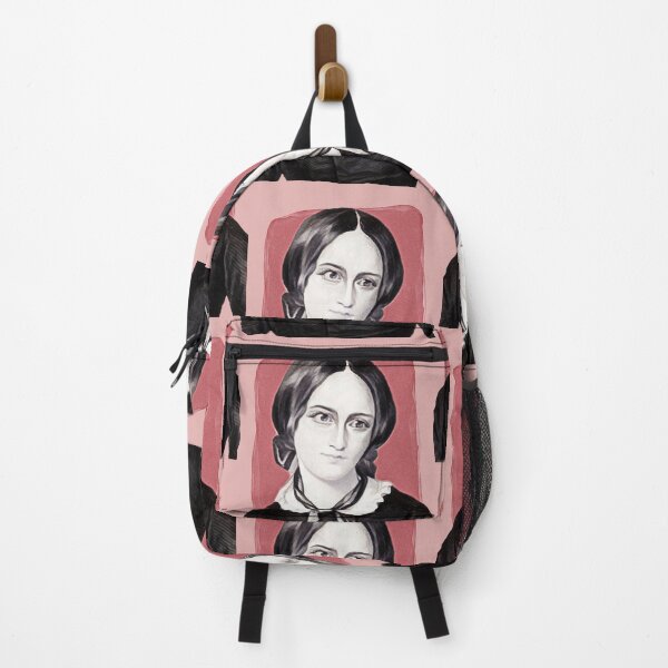 Item preview, English Novelist Emily Brontë - maroon - illustration designed and sold by Litstoy.