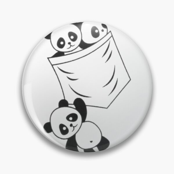 Item preview, picture of a panda in a pocket designed and sold by IPRINTUA.