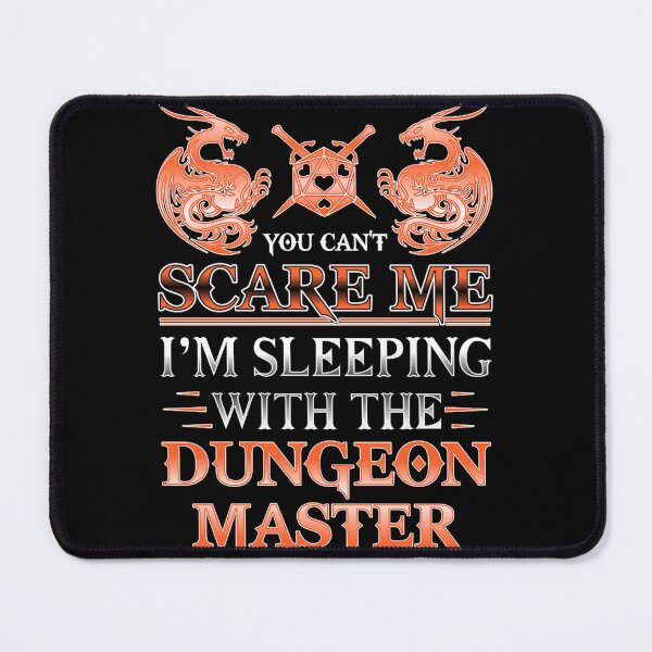 Item preview, You Cant Scare Me Im Sleeping With The Dungeon Master T V Neck Funny Dnd Tee For Women Trending Red designed and sold by meilaedelman.