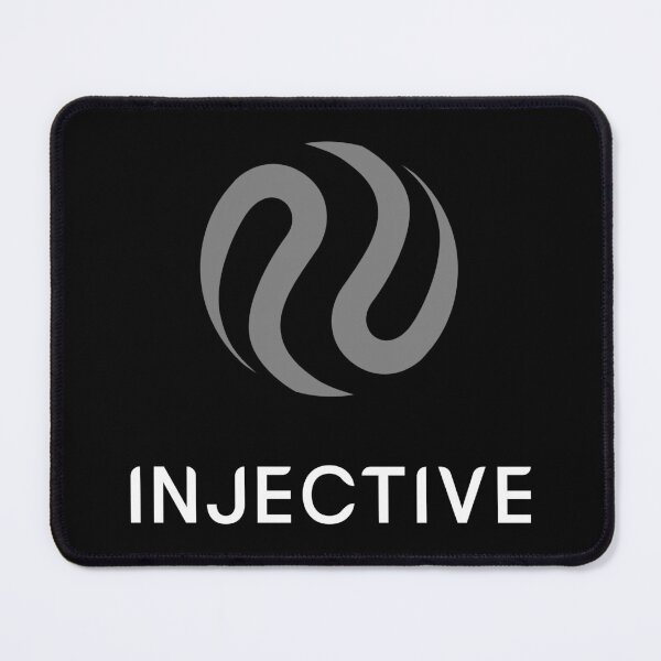 Item preview, Injective INJ Crypto Altcoin - Stacked Grey Logo designed and sold by CryptoMoods.