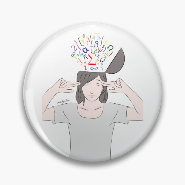 Item preview, Math Woman Sticker designed and sold by ArtRaftPro.
