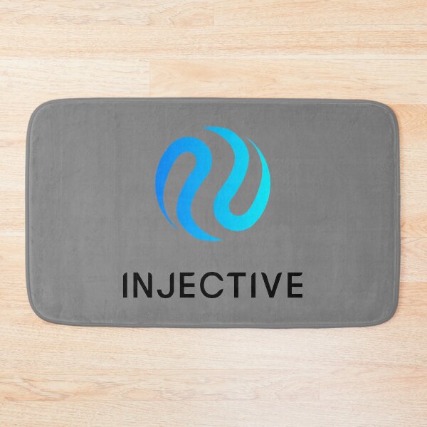 Item preview, Injective INJ Crypto Altcoin - Stacked Coloured Logo Black Text designed and sold by CryptoMoods.