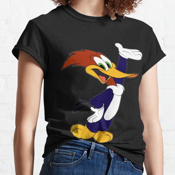 Woody Woodpecker camiseta Pajaro Loco Kelly verde manga larga camiseta  (mediano)