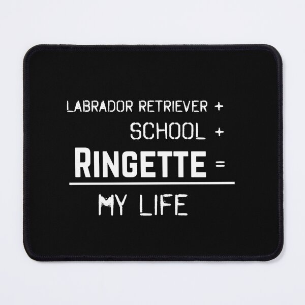 Item preview, labrador retriever + school + Ringette = my life (white) designed and sold by EmeraldeaArt.