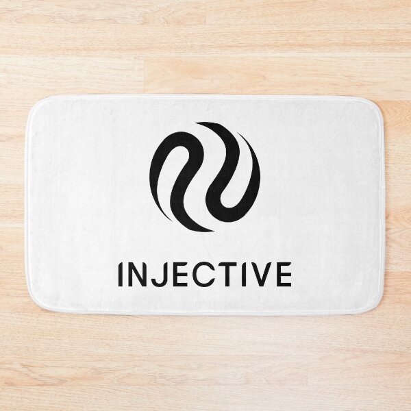 Item preview, Injective INJ Crypto Altcoin - Stacked Black Logo designed and sold by CryptoMoods.