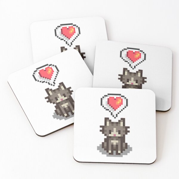 Item preview, Stardew Valley Happy Grey Cat designed and sold by fergusgonzalez.