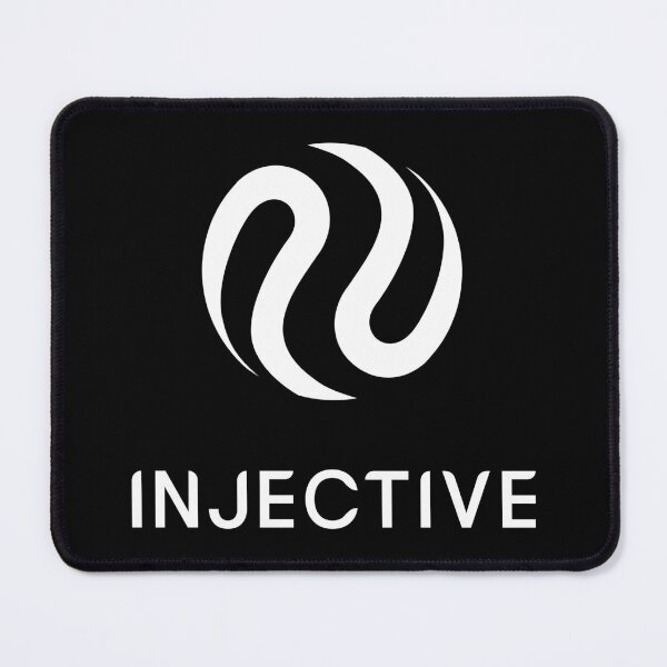 Item preview, Injective INJ Crypto Altcoin - Stacked White Logo designed and sold by CryptoMoods.